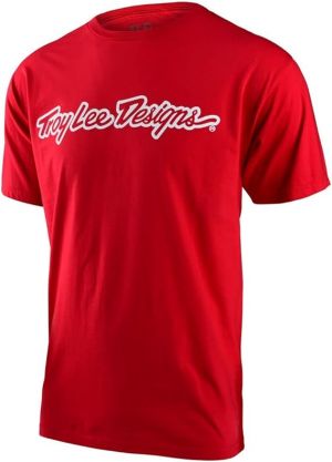 Pánské tričko - TROY LEE DESIGNS SIGNATURE T-SHIRT, RED