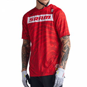 Pánský dres Troy Lee Designs Skyline Air SS Jersey, SRAM Roots, fiery red